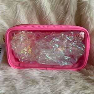 Stoney Clover Lane Classic Clear Front Small Pouch in Bubblegum